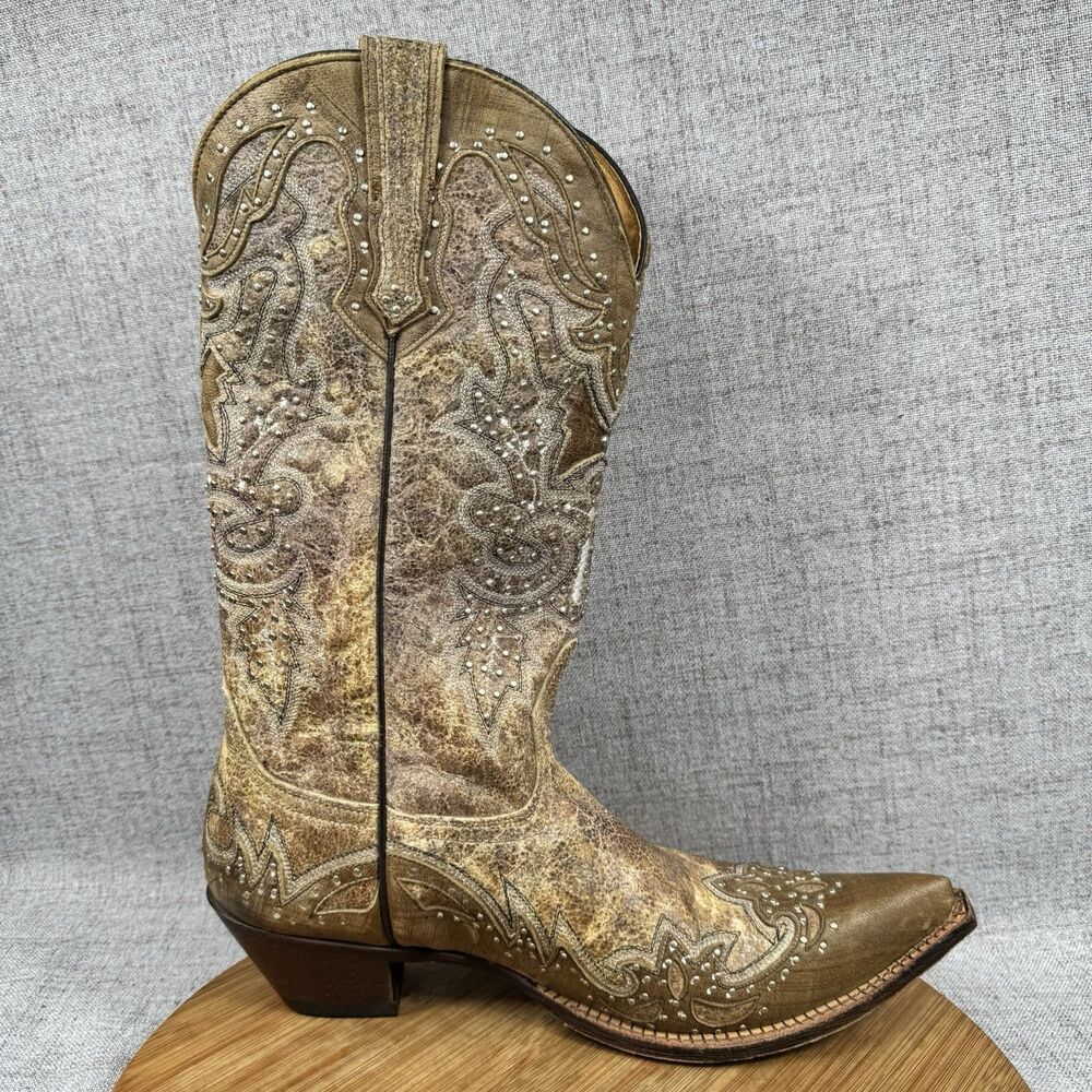 Johnny Ringo Cowboy Boots Womens 10.5 B Sagrada Western Leather - Picture 6 of 12